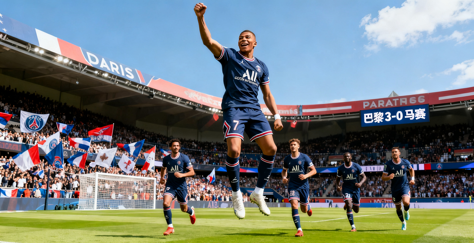 姆巴佩进球庆祝